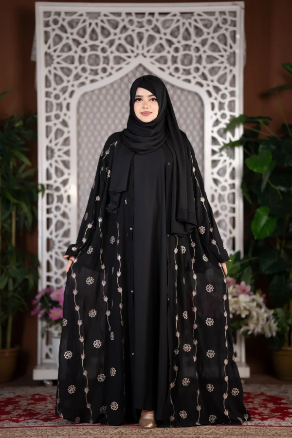 2625 Premium Embroidery Burka for Women in Bangladesh | Stylish Modest Wear | Muslim Cloths
