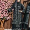 Extra koti, Borkha and Hijab Stylish Les Stone Dubai Chery Borkha 2602