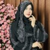 Extra koti, Borkha and Hijab Stylish Les Stone Dubai Chery Borkha 2602