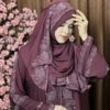 Extra koti, Borkha and Hijab Stylish Les Stone Dubai Chery Borkha 2604