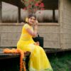 Half Silk Lace Work Saree