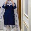 Blue White Garara Three peice