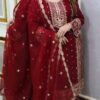 Premium Soft Jorjet With sequence embroidery Three Piece