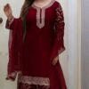Premium Soft Jorjet With sequence embroidery Three Piece
