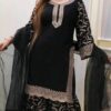 Premium Soft Jorjet With sequence embroidery Three Piece
