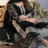 Premium Soft Jorjet With sequence embroidery Three Piece